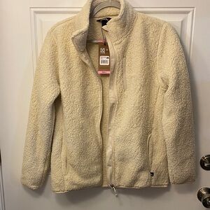 Eddie Bauer Cream Teddy Jacket